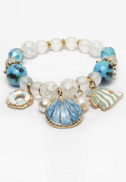 Boho Shell Seed Bead Bracelet M000014372