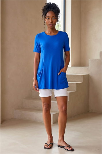 Pocket Detail Tunic Top 19412580