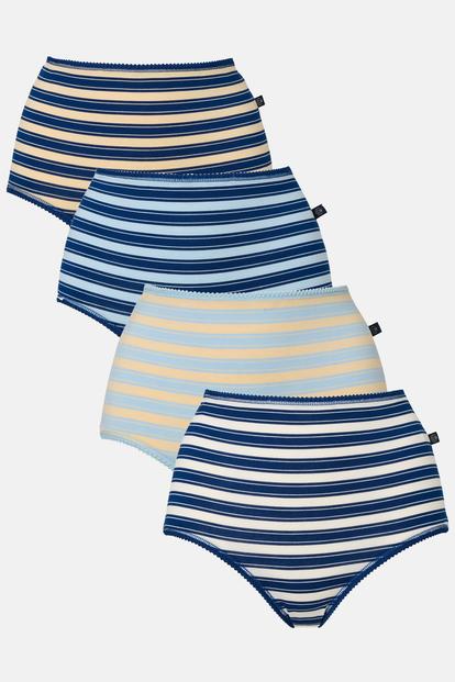 Multi Pack Of Four "On The Pier" Bamboo Full Briefs