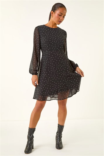 Petite Polka Dot Dress 14815108