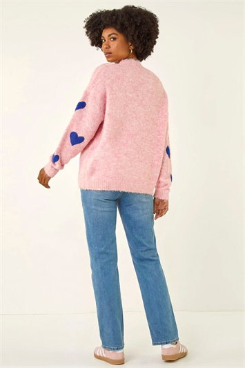 Scattered Heart Knit Jumper 16223872