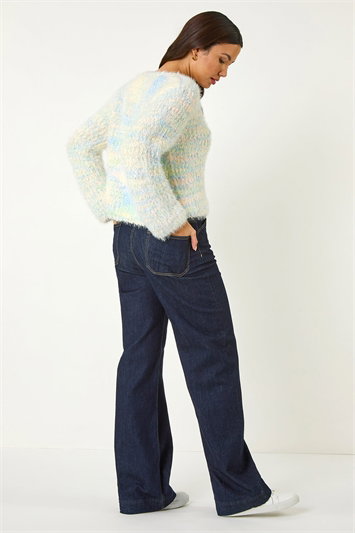 Contrast Knit Cardigan 16201267