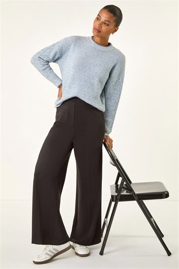 Wide Leg Ponte Stretch Trouser 18097308