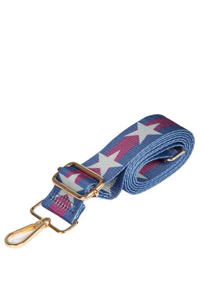 Green Stars & Stripe Woven Bag Strap
