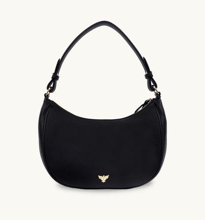 Blue The Lucy Navy Leather Bag