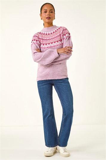 Petite Fairisle Knit Jumper 16314172