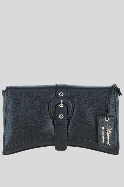 Black 'Bellora' Real Leather Crossbody Bag