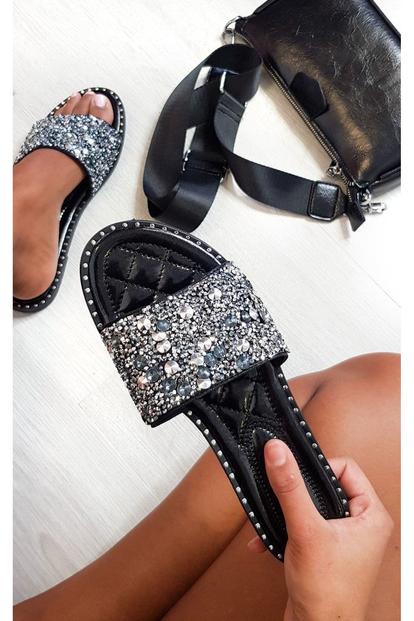 Sofie Embellished Slip On Sandals M000016457