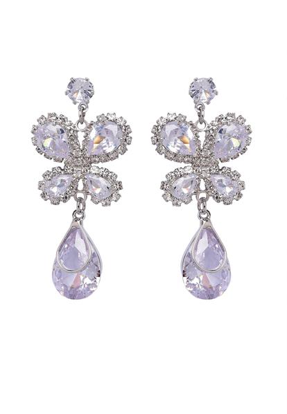 Metallic Charming Butterfly Drop Earrings