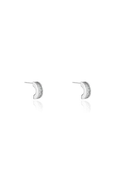 Metallic Cachet London Ceto Silver Hoop Earrings