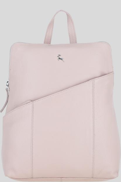 Pink 'Westminster' Real Leather Backpack
