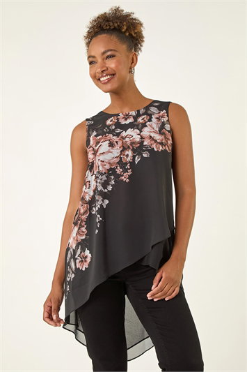 White Floral Embellished Wrap Top