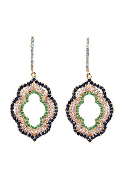 Blue Diva Cloud Drop Earrings