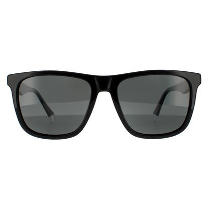 Black Square Black Grey Polarized Sunglasses
