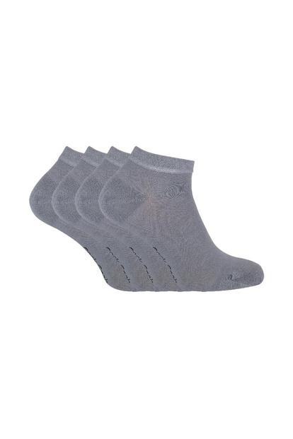 Black 4 Pack Luxury Bamboo Low Cut Trainer Socks For Wo
