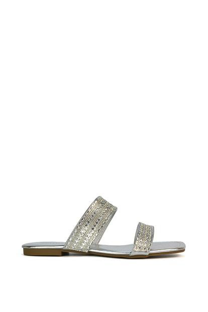 'Lucy' Slip On Flat Cork Slider Mules M000023842