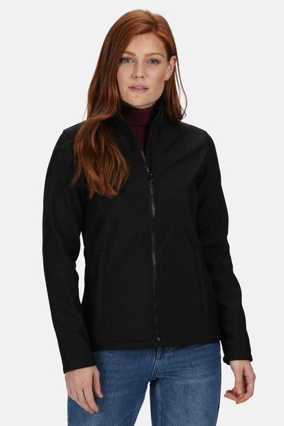 Black Printable Soft Shell Jacket