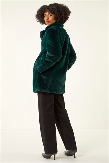 Faux Fur Longline Coat 12025630