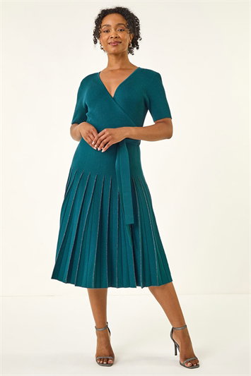 Petite Tie Waist Knitted Dress 14759191
