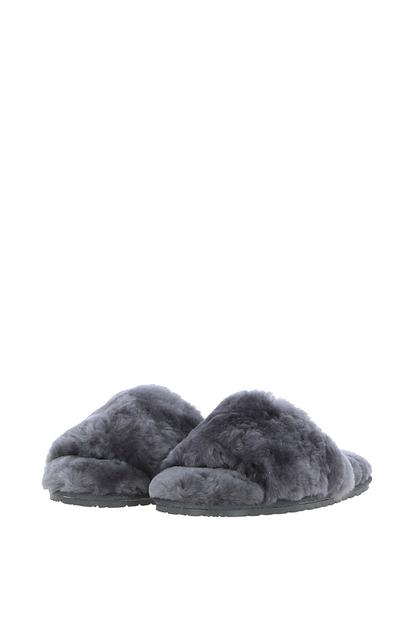 Purple 'Suzy' Real Sheepskin Fur Fluffy Sliders