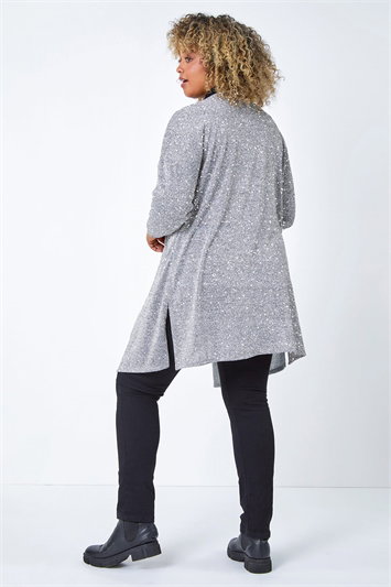 Curve Knitted Glitter Stretch Cardigan 19254385