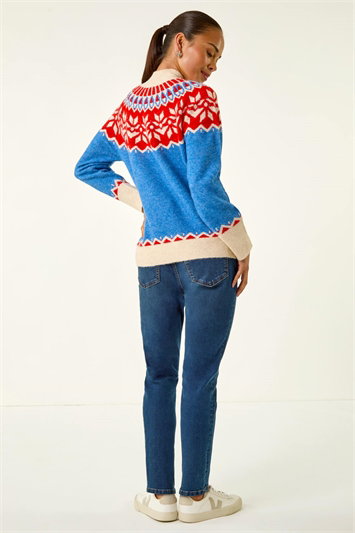 Petite Fairisle High Neck Knit Jumper 16214709