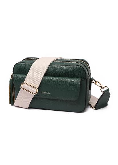 Green Cross Body Front Pocket Camera Bag