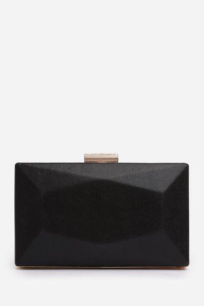 Black Oceane Embellished Evening Clutch
