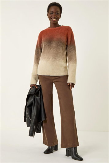 Fluffy Ombre Knit Jumper 16222419