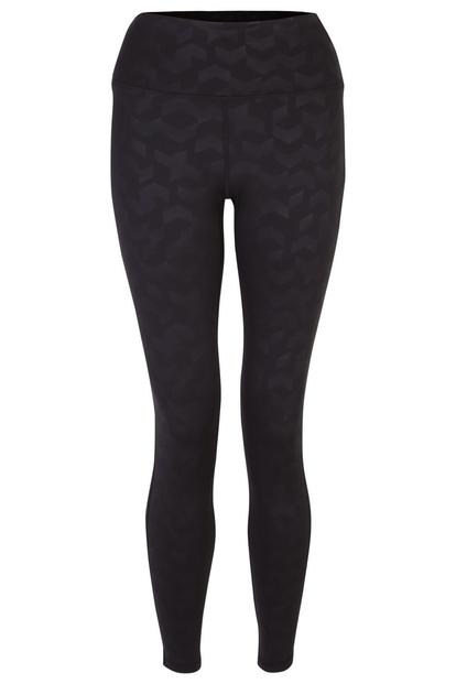 Black Influential Chevron 7/8 Leggings