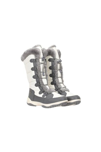 White Snowflake Extreme Long Snow Boots