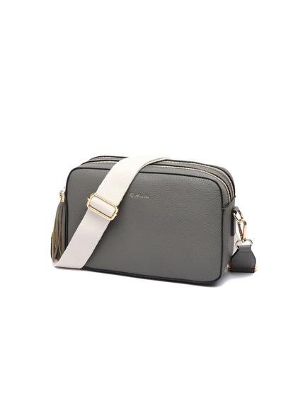 Grey Cross Body Camera Bag