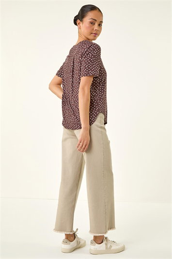 Petite Spot V-Neck Blouse 10230119