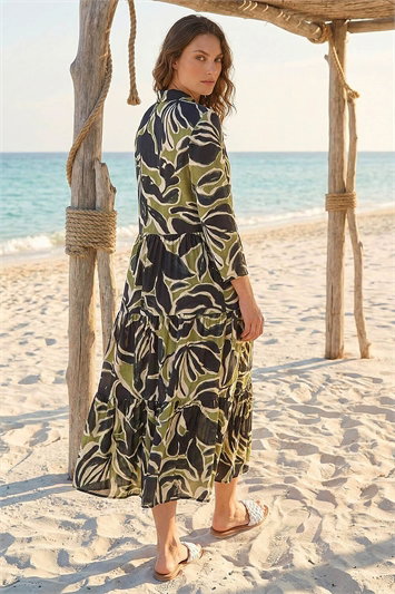 Petite Tiered Midi Dress 14898140