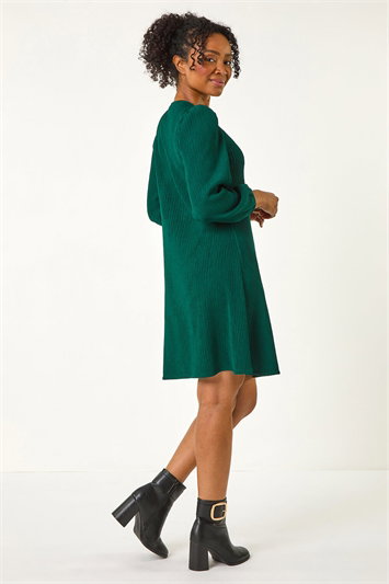 Petite Textured Swing Stretch Dress 14691531