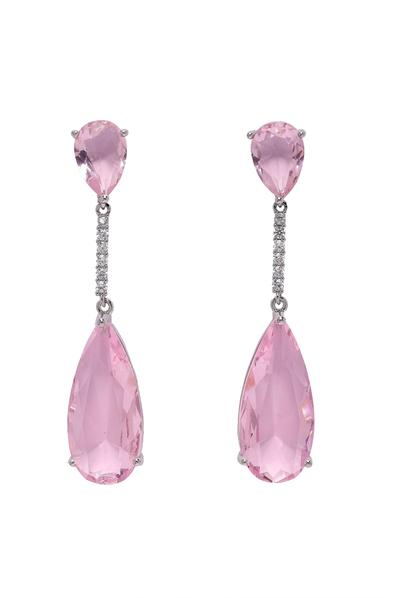 Pink Diva Raindrop Earrings