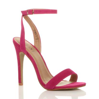 High Heel Ankle Strap Barely There Sandals M000031517