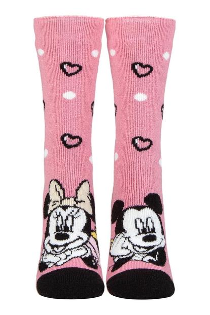 Pink Ladies Novelty Minnie Mouse Or Snoopy Lightweight Thermal Socks