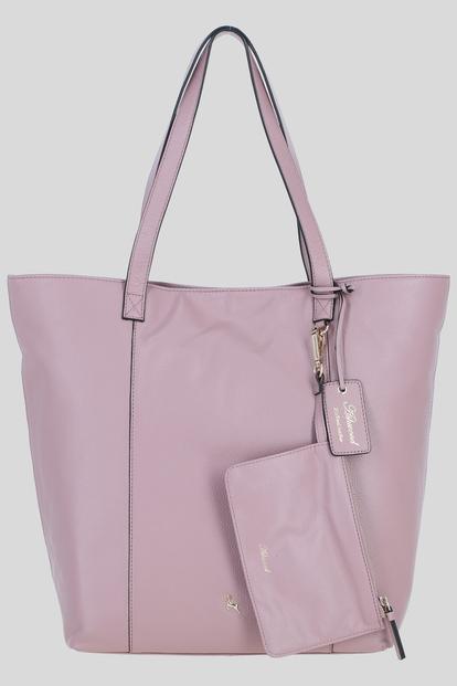 Black 'Serela' Real Leather Shoulder Bag With Detachable Pouch