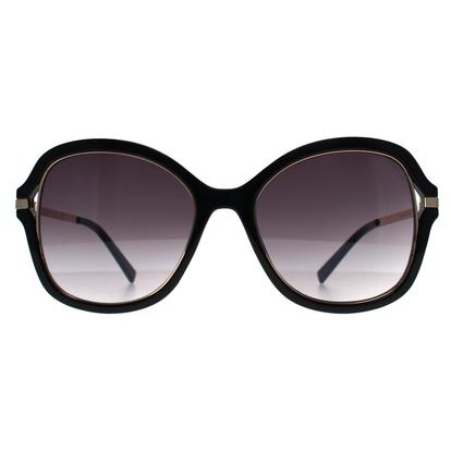 Black Butterfly Shiny Black Grey Gradient Gf0352