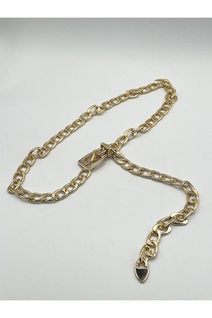 Metallic Classic Gold Chain Belt