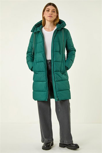 Longline Padded Hooded Coat 12040131