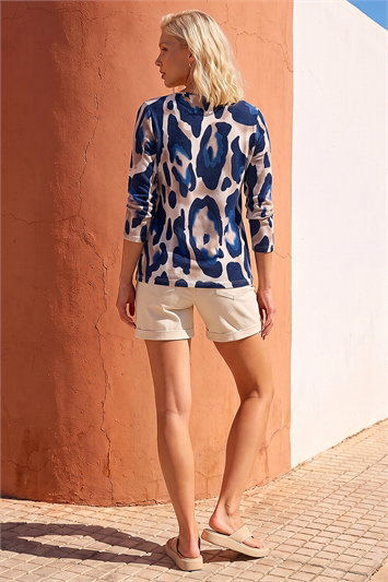 Petite Animal Print Top 19525660