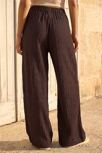 Dusk Textured Elastic Waist Trousers 18096014