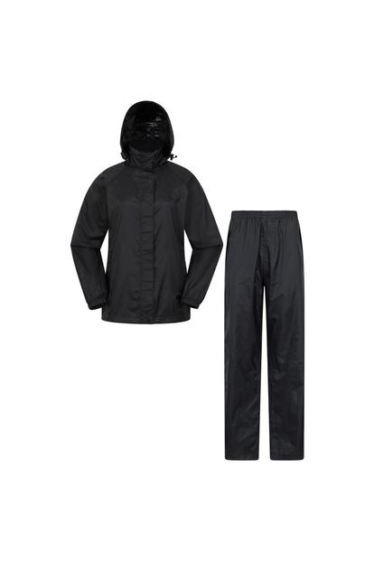 Black Pakka Jacket And Trousers Set