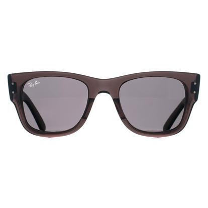 Black Square Transparent Black Dark Grey Rb0840s Mega Wayfarer