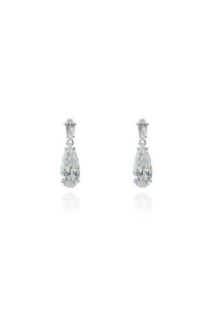 Metallic Cachet London Joni Silver Drop Earrings