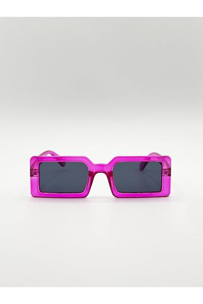 Pink Square Frame Sunglasses