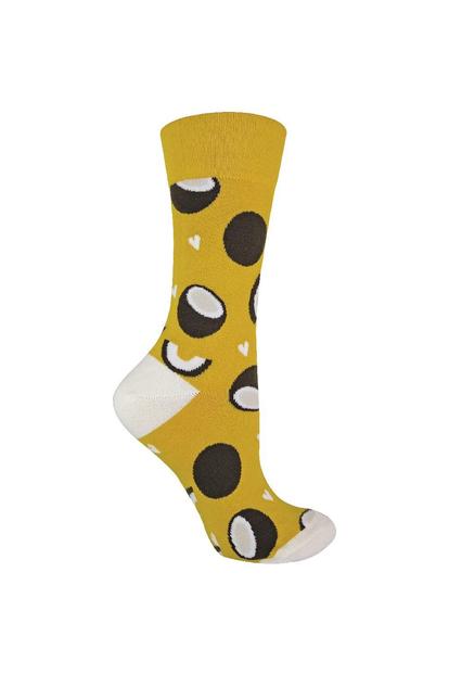 Purple 1 Pack Ladies Cotton Novelty Design Fruit Socks