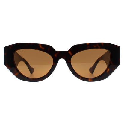 Brown Cat Eye Shiny Dark Havana Brown Gg1421s